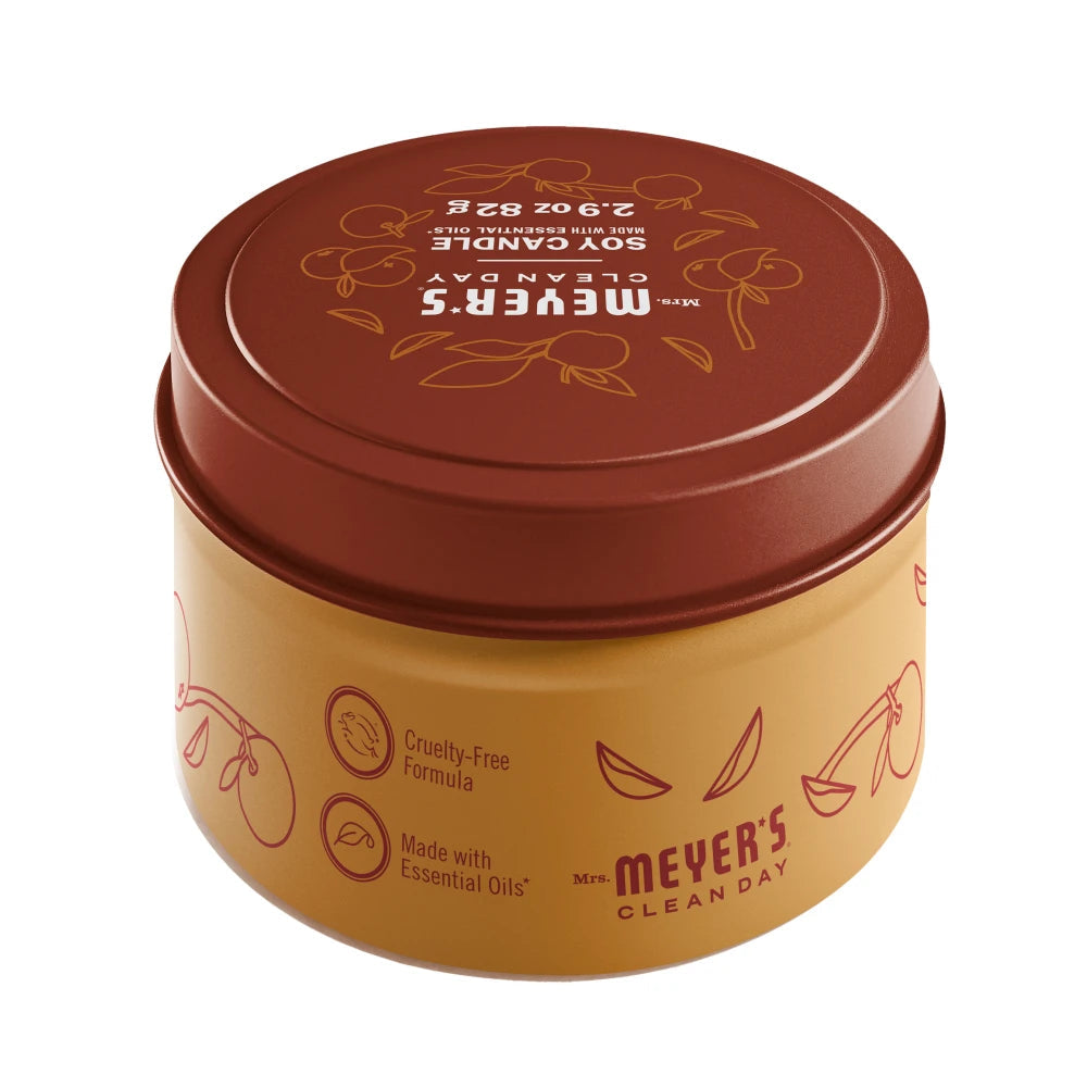 Mrs. Meyer's Clean Day Apple Cider Scented Tin Candle