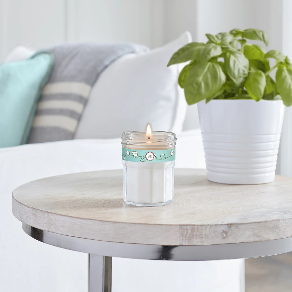 Mrs. Meyer's Clean Day Basil Soy Candle Small Home Essential