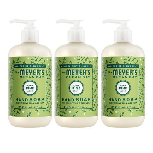Mrs. Meyer's Clean Day Iowa Pine Liquid Hand Soap Bundle, 3-Count