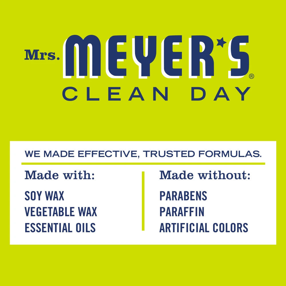 Mrs. Meyer's Clean Day Lemon Verbena Soy Candle Small Home Essential