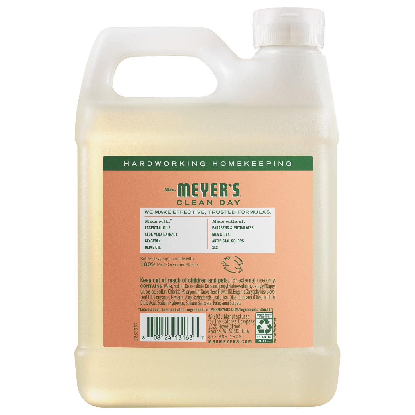 Mrs. Meyer's Clean Day Geranium Liquid Hand Soap Refill Pouch