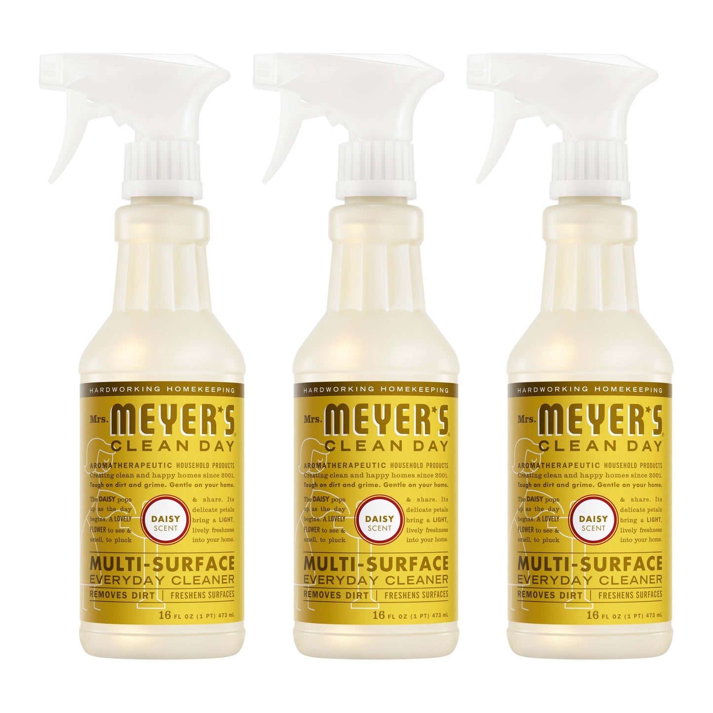 Mrs. Meyer's Clean Day Daisy Multi-Surface Cleaner Bundle, 3-Count