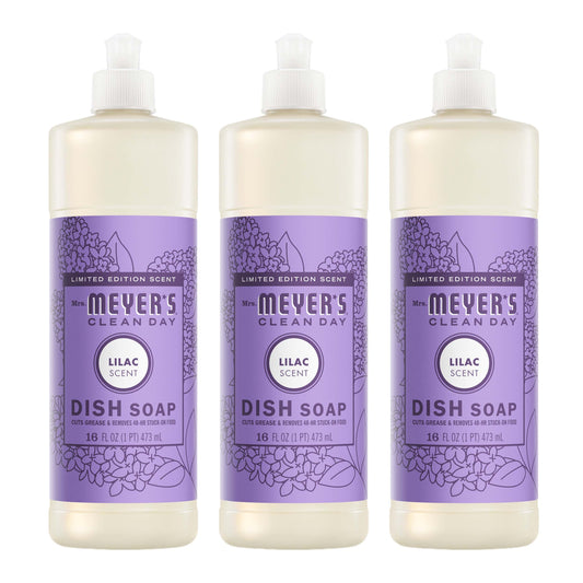 Mrs. Meyer's Clean Day Lilac Dish Soap Bundle, 3-Count