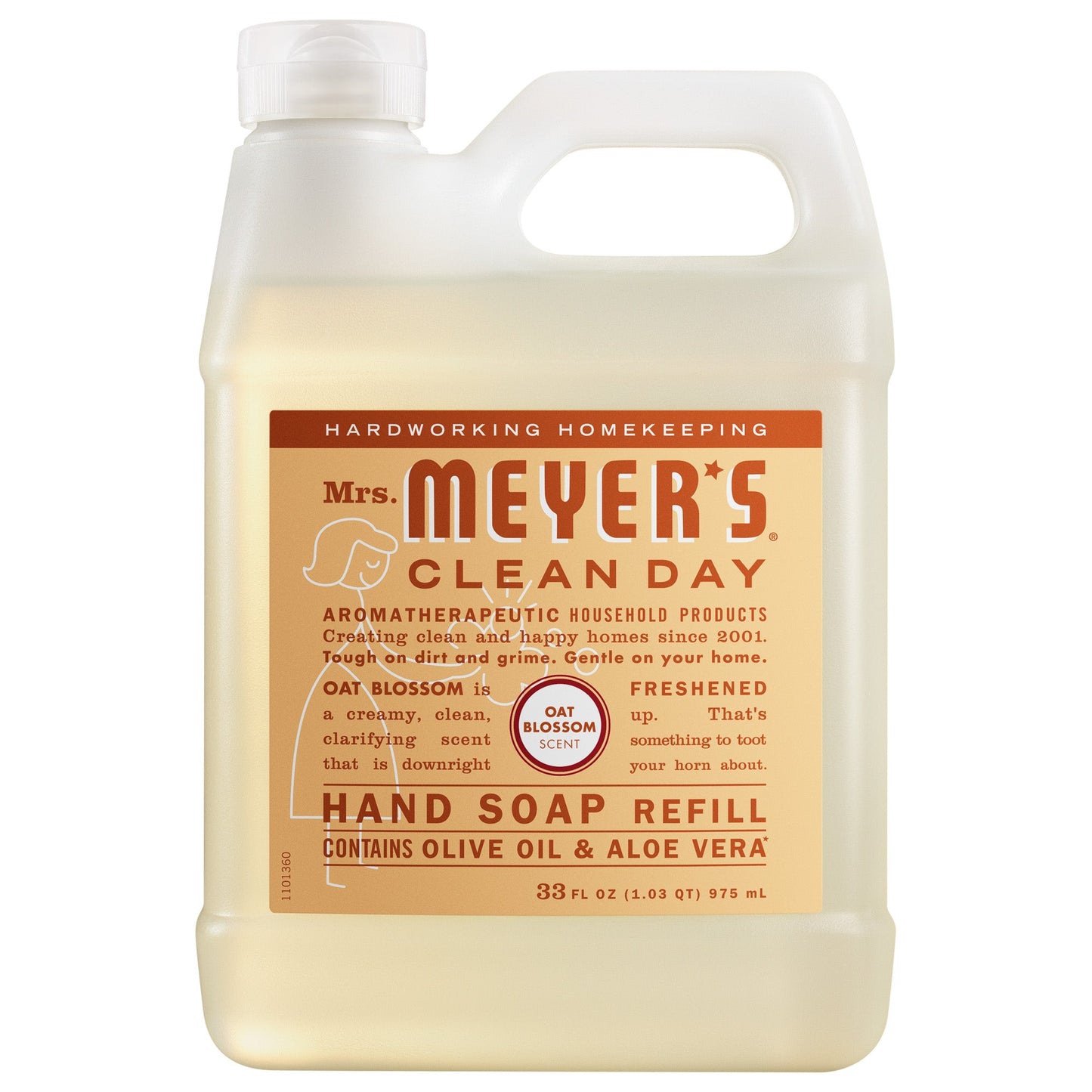 Mrs. Meyer's Clean Day Oat Blossom Liquid Hand Soap Refill Pouch