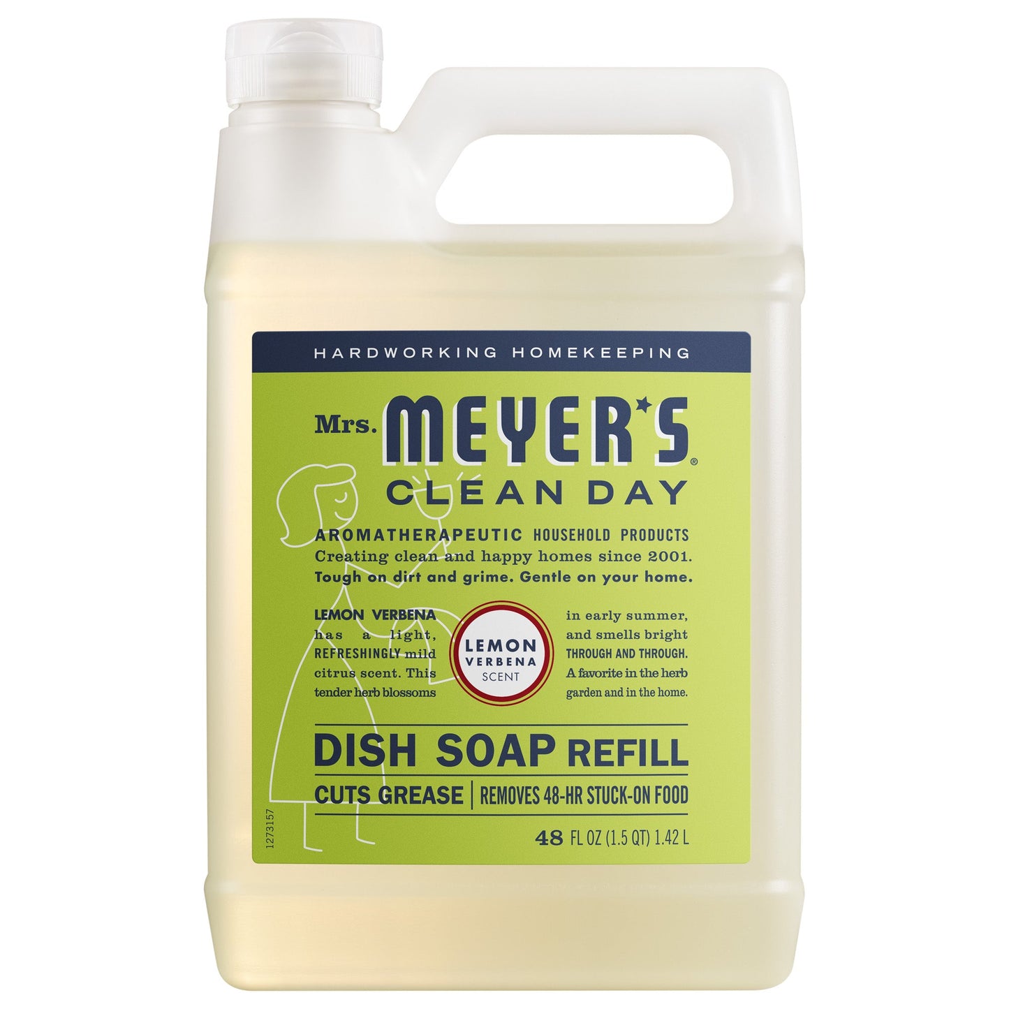 Mrs. Meyer's Clean Day Lemon Verbena Dish Soap Refill Home Essential