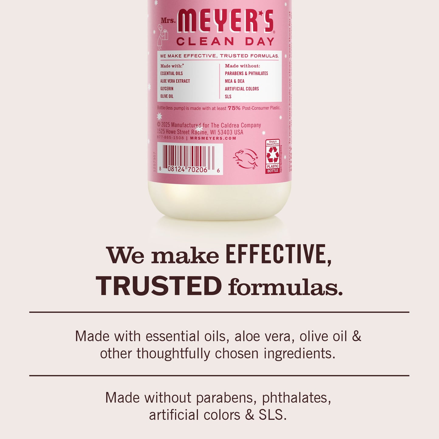 Mrs. Meyer's Clean Day Peppermint Liquid Hand Soap Bundle, 3-Count