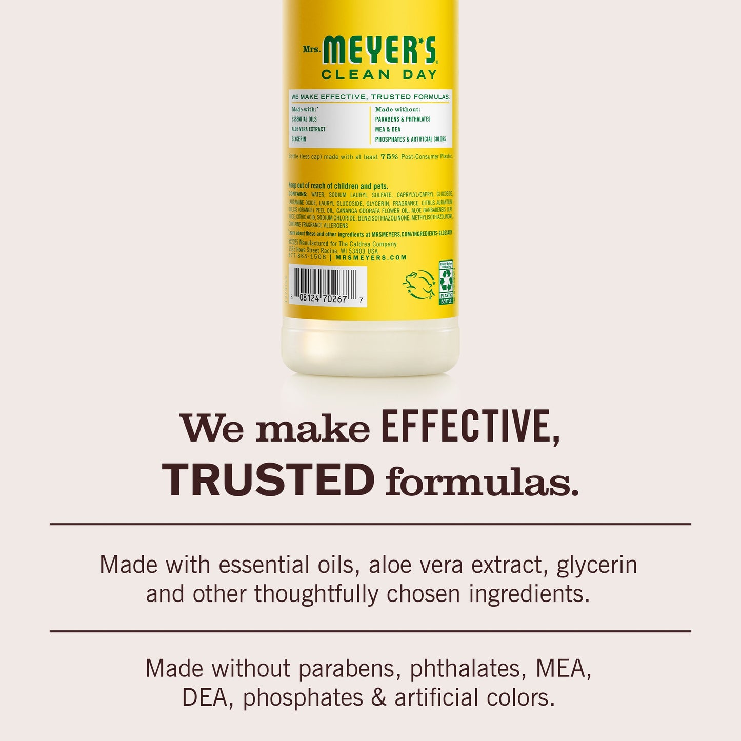 Mrs. Meyer's Clean Day Honeysuckle Dishwashing Liquid