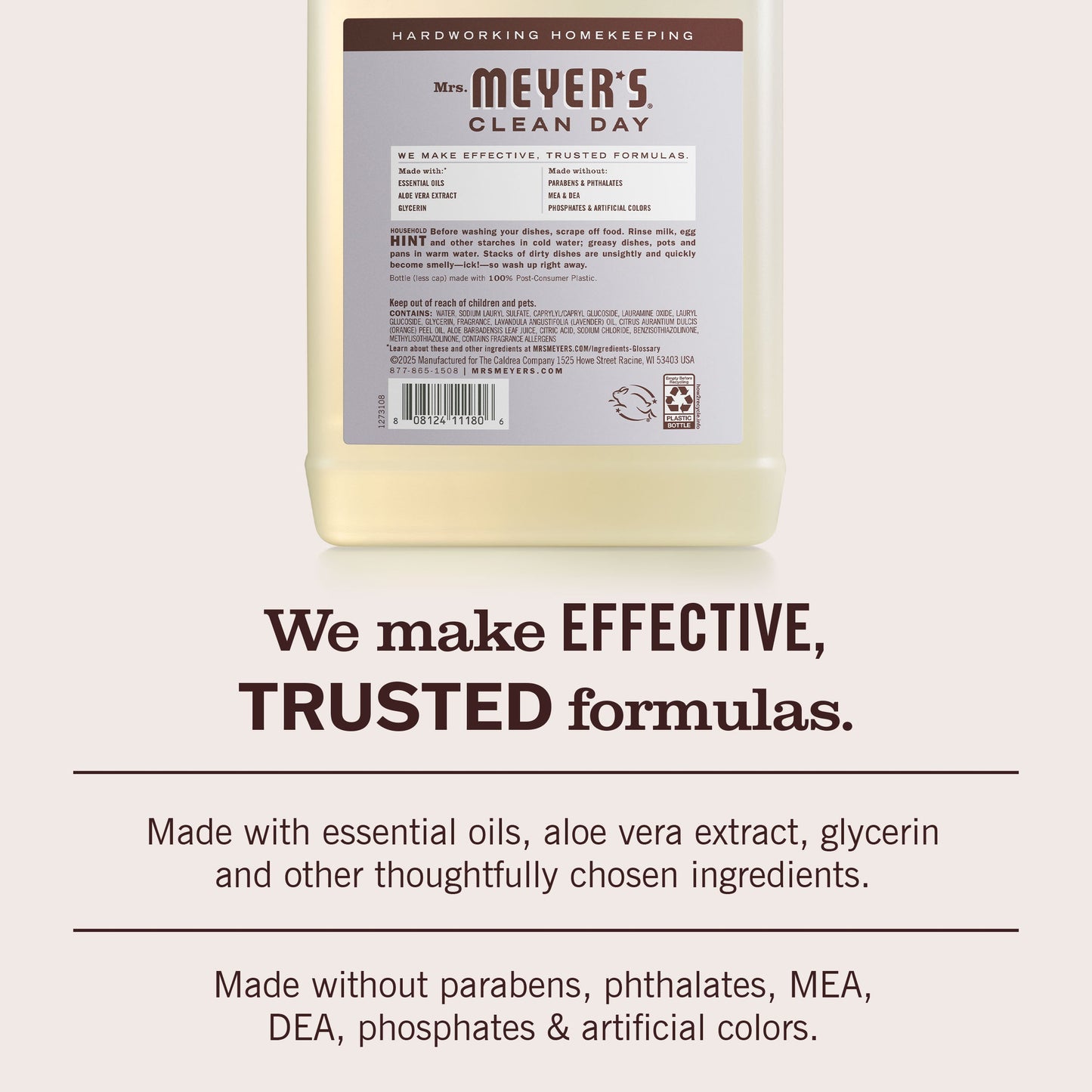 Mrs. Meyer's Clean Day Lavender Dish Soap Refill Home Essential
