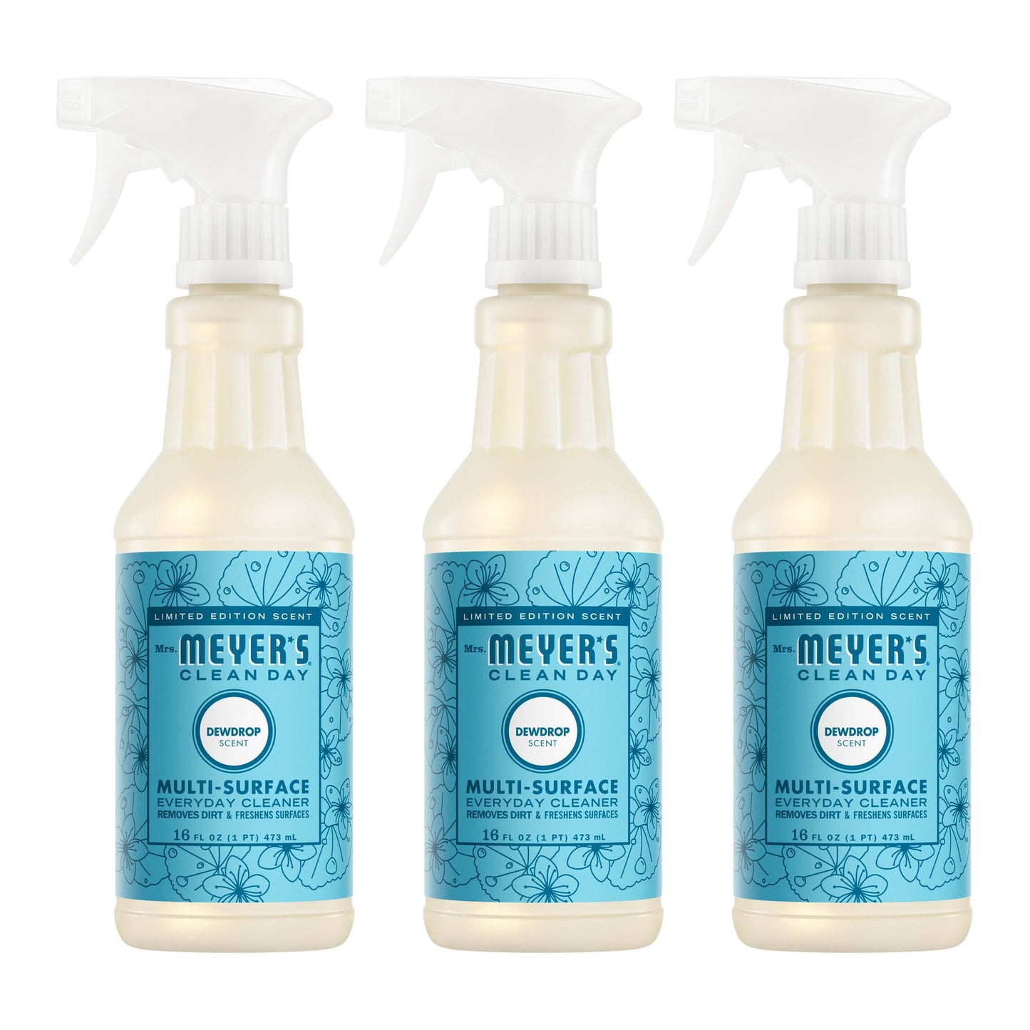 Mrs. Meyer's Clean Day Dewdrop Multi-Surface Cleaner Bundle, 3-Count