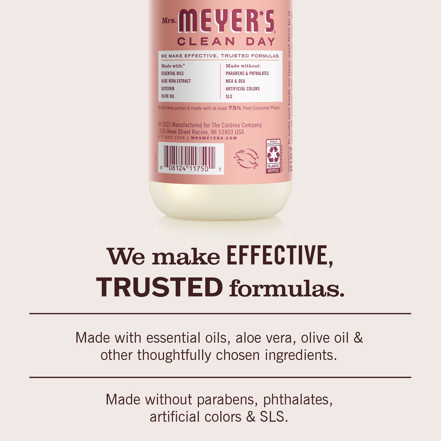 Mrs. Meyer's Clean Day Rose Liquid Hand Soap Home Essential