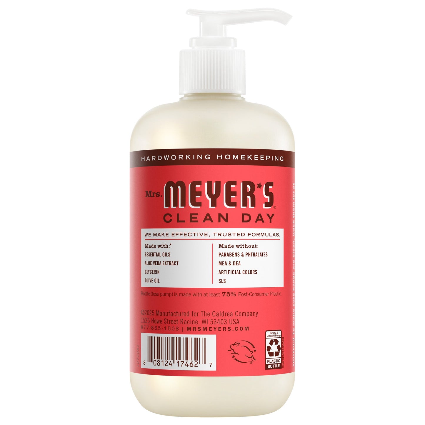 Mrs. Meyer's Clean Day Rhubarb Liquid Hand Soap Home Essential