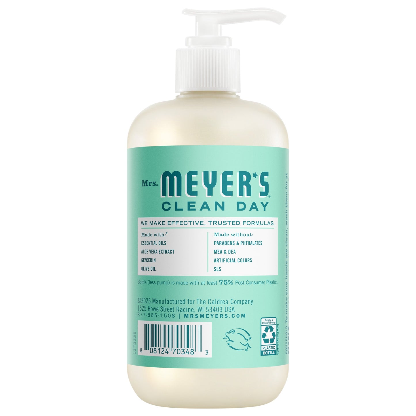 Mrs. Meyer's Clean Day Mint Liquid Hand Soap Home Essential