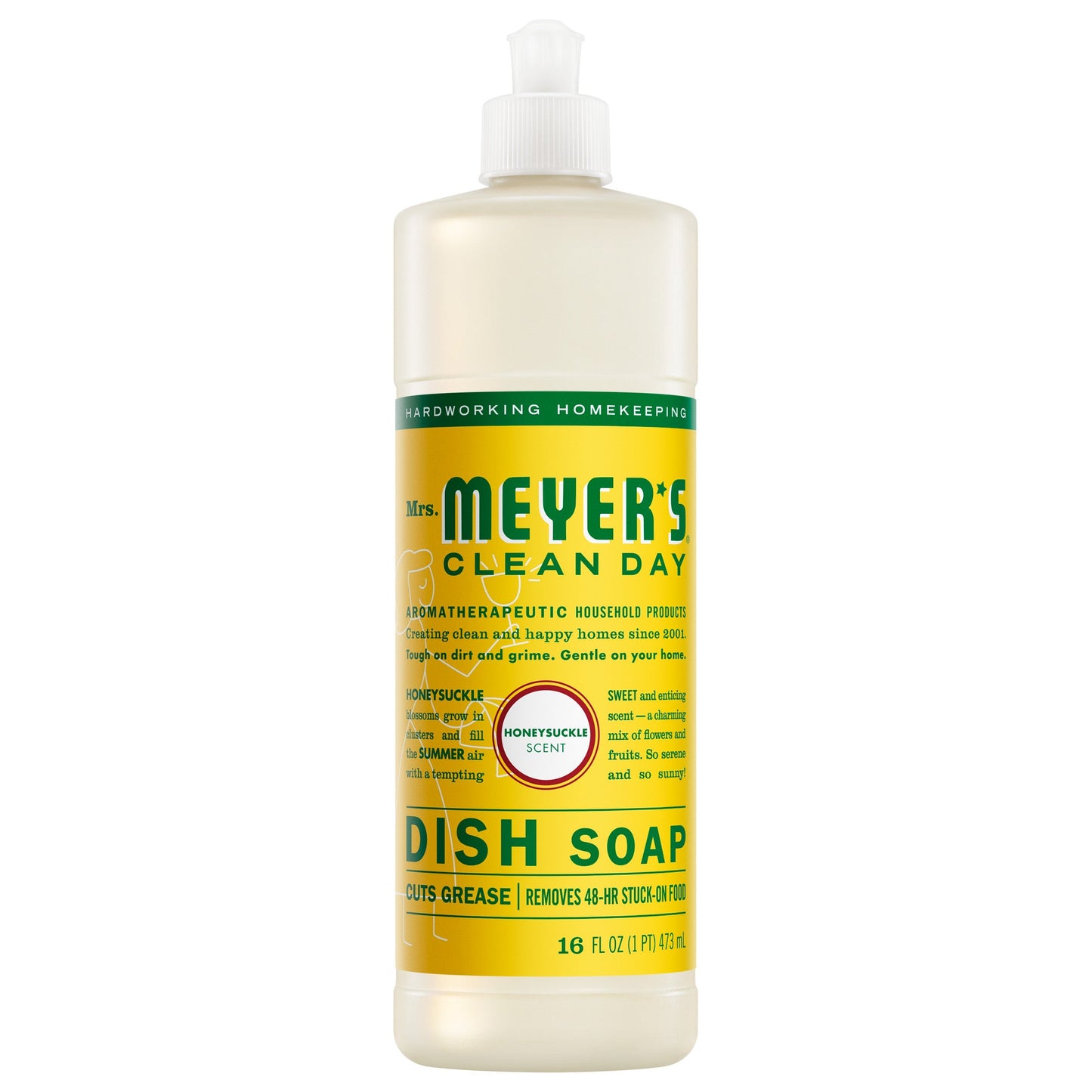 Mrs. Meyer's Clean Day Honeysuckle Dishwashing Liquid