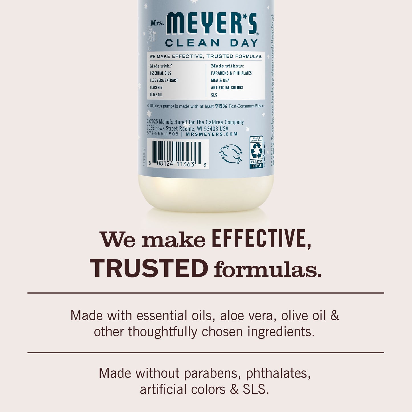 Mrs. Meyer's Clean Day Snowdrop Liquid Hand Soap Home Essential