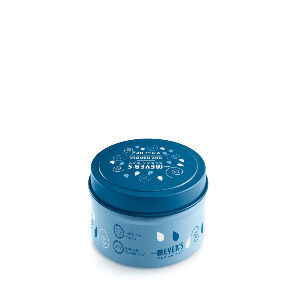 Mrs. Meyer's Clean Day Rain Water Scented Tin Candle