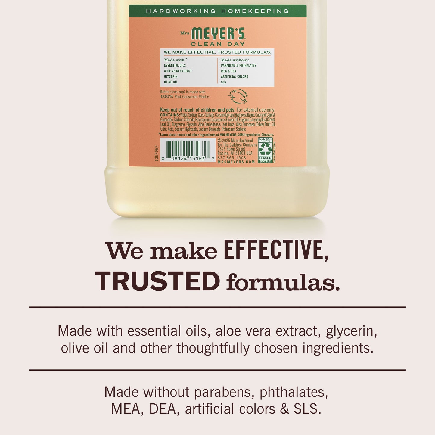 Mrs. Meyer's Clean Day Geranium Liquid Hand Soap Refill Pouch
