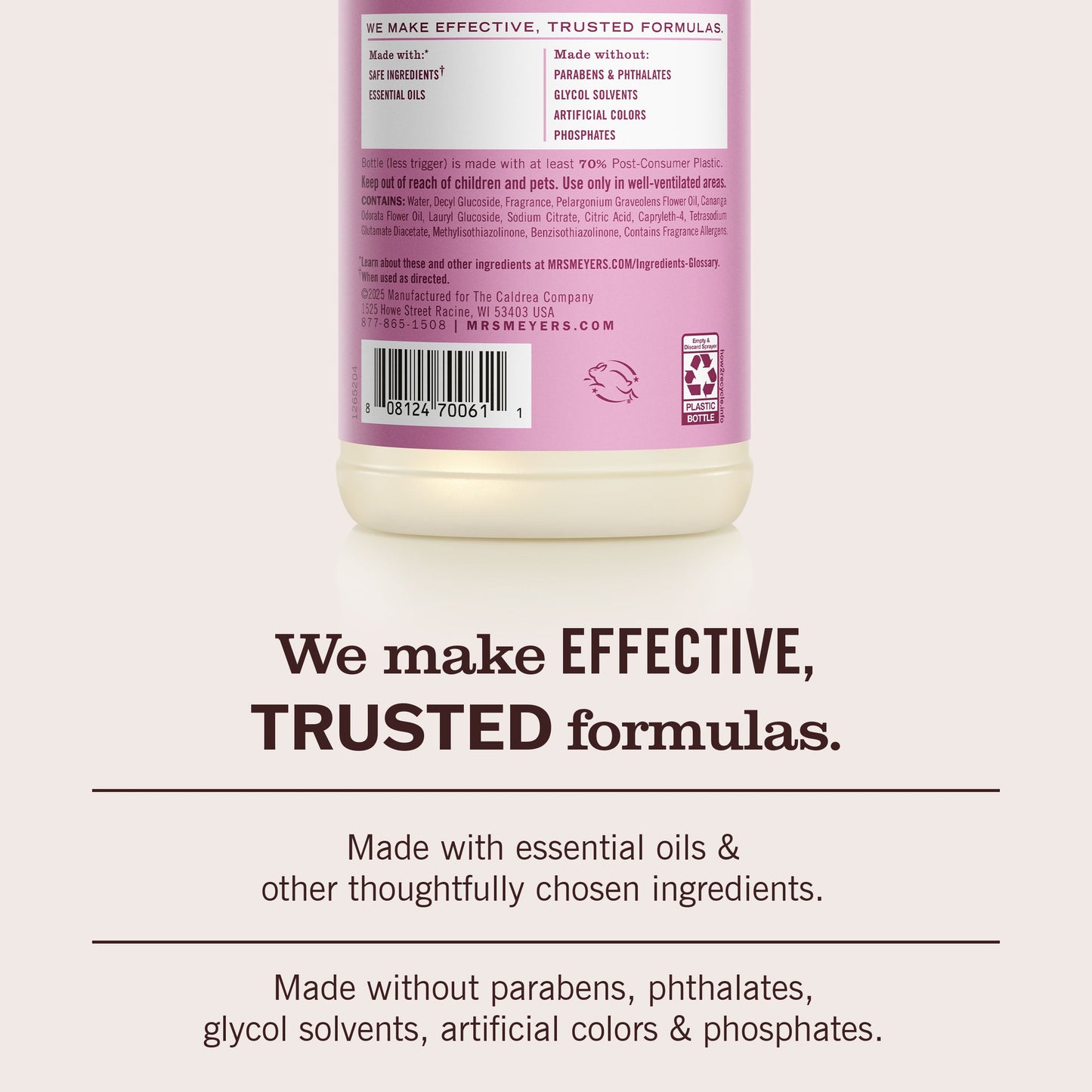 Mrs. Meyer's Clean Day Peony Multi-Surface Cleaning Spray
